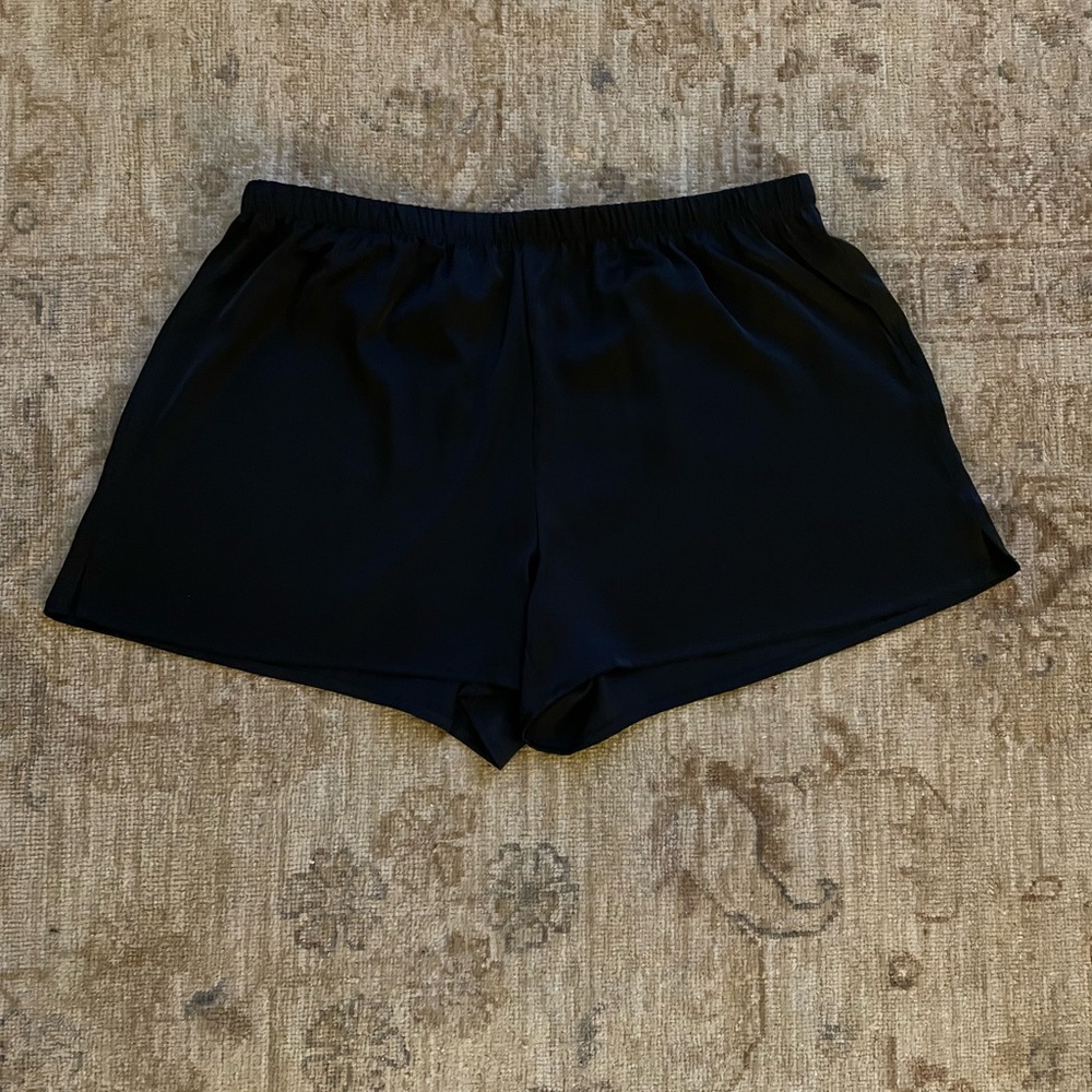 Black Silky PJ Shorts by Stars Above.  Size S
